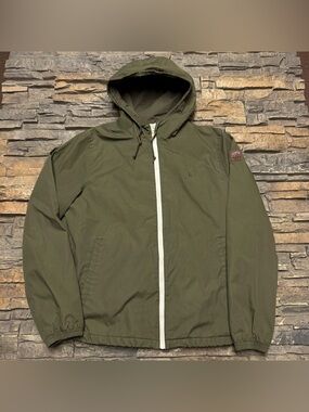 Element Wolfeboro Collection Jacket Men Large Green Hooded Full Zip Lined Pocket